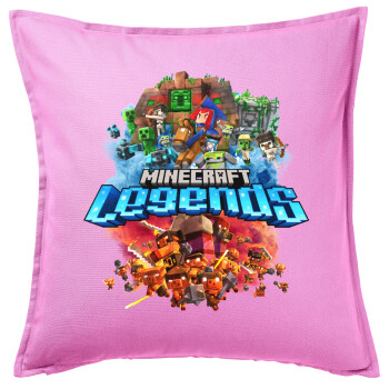 Minecraft legends, Sofa cushion Pink 50x50cm includes filling