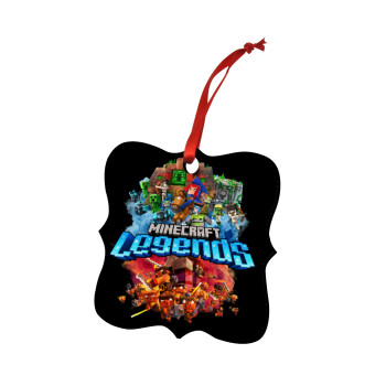 Minecraft legends, Christmas ornament polygon wooden 7.5cm