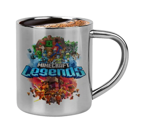Minecraft legends — Κουπάκι μεταλλικό διπλού τοιχώματος για espresso (220ml)
