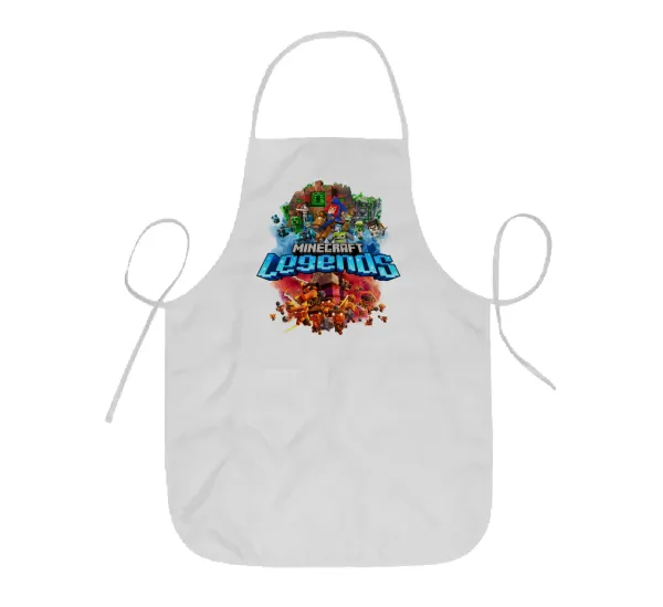 Minecraft legends — Short full-length kids' chef apron (44x62cm)
