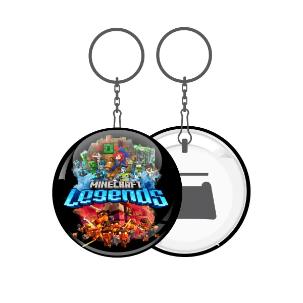 Minecraft legends — Metal keychain 5cm with bottle opener