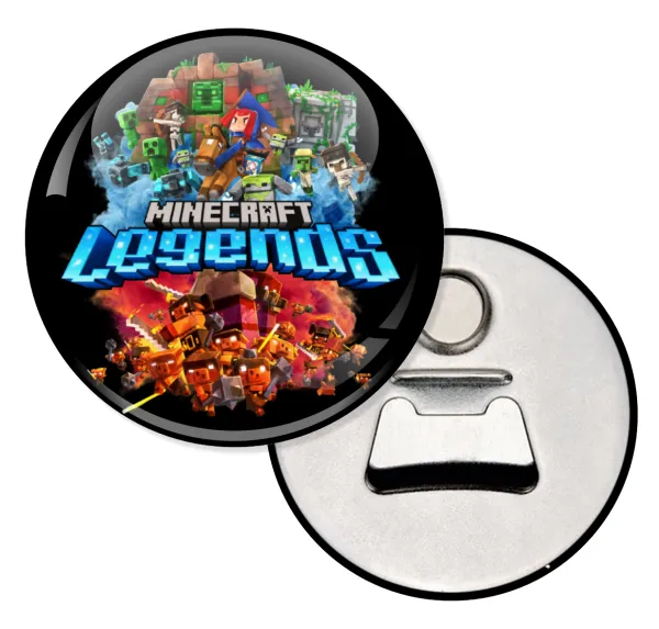 Minecraft legends — Μαγνητάκι & Ανοιχτήρι (5.9cm)