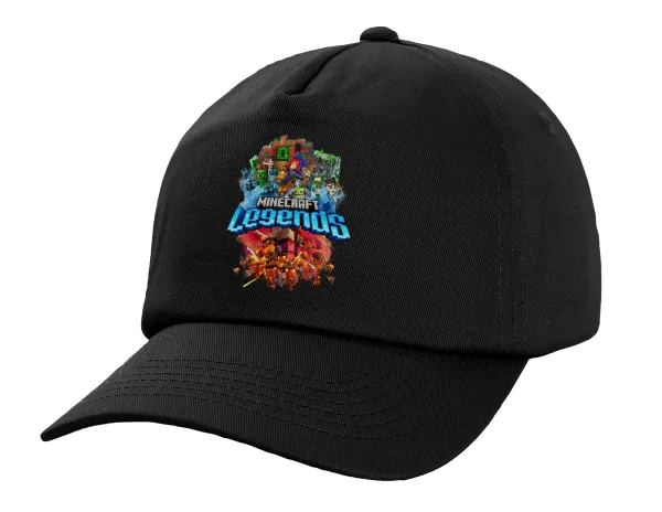 Minecraft legends — Child's Baseball Cap, 100% Cotton, Black