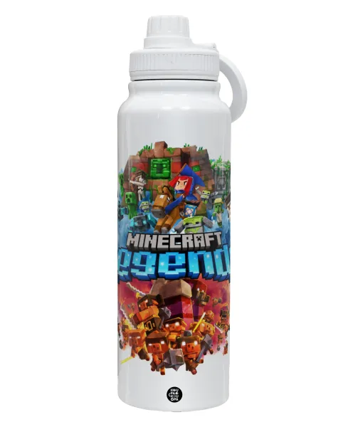 Minecraft legends — 1L Stainless Steel Thermal Bottle with Phone Holder & Double Wall Insulation