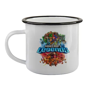 Minecraft legends, Κούπα εμαγιέ με μαύρο χείλος 360ml