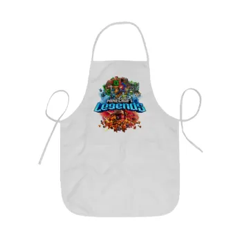 Minecraft legends, Ποδιά Σεφ ολόσωμη κοντή  Παιδική (44x62cm)