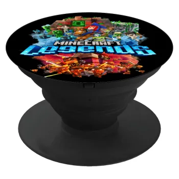 Minecraft legends, Phone Holders Stand  Black Hand-held Mobile Phone Holder