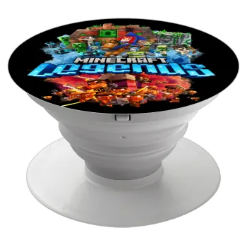 Minecraft legends, Phone Holders Stand  Λευκό Βάση Στήριξης Κινητού στο Χέρι