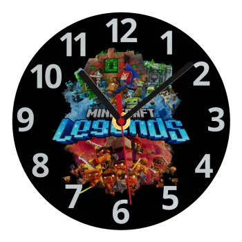 Minecraft legends, Ρολόι τοίχου γυάλινο (20cm)