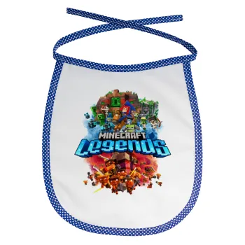 Minecraft legends, Σαλιάρα μωρού αλέκιαστη με κορδόνι Μπλε