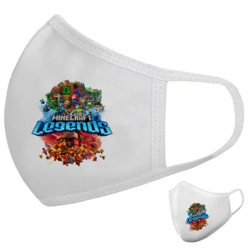 Minecraft legends, Μάσκα υφασμάτινη υψηλής άνεσης παιδική (Δώρο πλαστική θήκη)