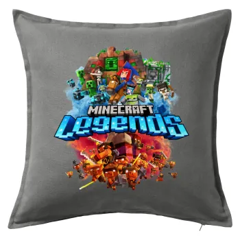 Minecraft legends, Sofa cushion Grey 50x50cm includes filling