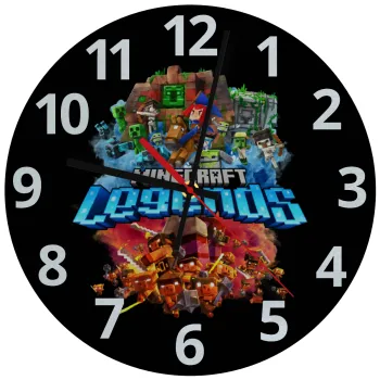 Minecraft legends, Ρολόι τοίχου γυάλινο (30cm)