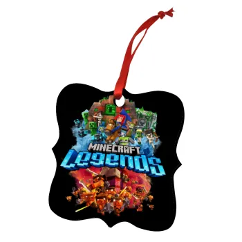 Minecraft legends, Christmas ornament polygon wooden 7.5cm