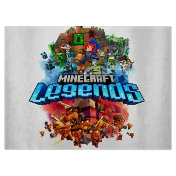Minecraft legends, Επιφάνεια κοπής γυάλινη (38x28cm)