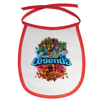 Minecraft legends, Σαλιάρα μωρού αλέκιαστη με κορδόνι Κόκκινη