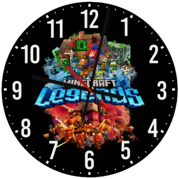 Minecraft legends, Ρολόι τοίχου ξύλινο (30cm)
