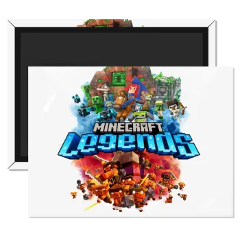 Minecraft legends, Ορθογώνιο μαγνητάκι ψυγείου διάστασης 9x6cm