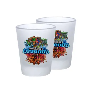 Minecraft legends, Σφηνοπότηρα γυάλινα 45ml του πάγου (2 τεμάχια)