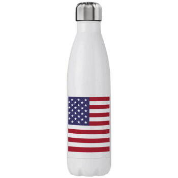 USA Flag, Stainless steel, double-walled, 750ml