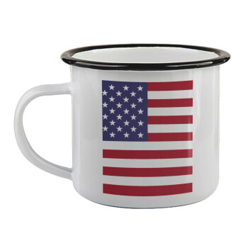 Σημαία Αμερικής, Κούπα εμαγιέ με μαύρο χείλος 360ml