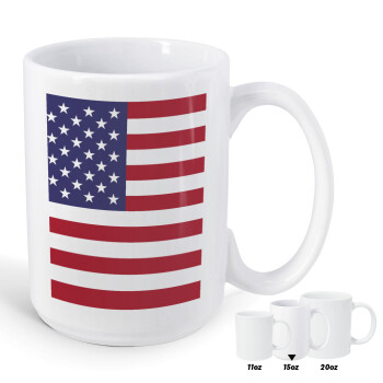USA Flag, Κούπα Mega, κεραμική, 450ml