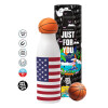 Bascetball Metal mug thermos, double wall, 550ml