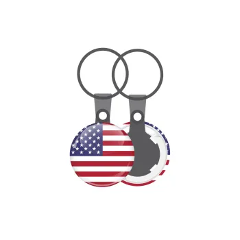 Σημαία Αμερικής, Μπρελόκ mini 2.5cm