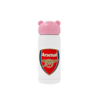 Arsenal, Ροζ ανοξείδωτο παγούρι θερμό (Stainless steel), 320ml