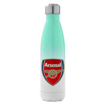 Arsenal, Metal mug thermos Green/White (Stainless steel), double wall, 500ml