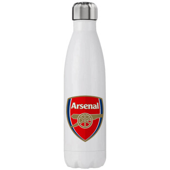 Arsenal, Μεταλλικό παγούρι θερμός (Stainless steel), διπλού τοιχώματος, 750ml