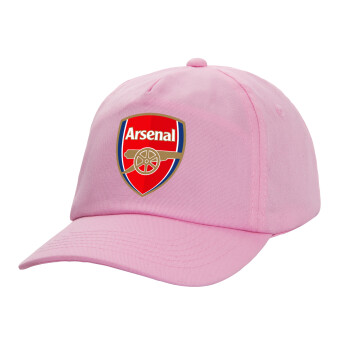 Arsenal, Καπέλο Ενηλίκων Baseball, 100% Βαμβακερό,  ΡΟΖ (ΒΑΜΒΑΚΕΡΟ, ΕΝΗΛΙΚΩΝ, UNISEX, ONE SIZE)