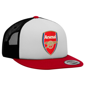 Arsenal, Καπέλο Ενηλίκων Foam Flat Snapback με Δίχτυ, (POLYESTER, ΕΝΗΛΙΚΩΝ, UNISEX, ONE SIZE)