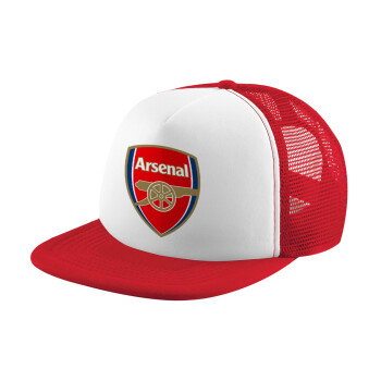 Arsenal, Καπέλο παιδικό Soft Trucker με Δίχτυ Red/White 