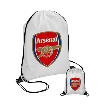 Arsenal, Τσάντα πουγκί με μαύρα κορδόνια (1 τεμάχιο)