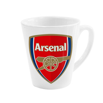 Arsenal, Κούπα κωνική Latte Λευκή, κεραμική, 300ml