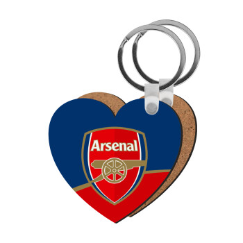 Arsenal, Μπρελόκ Ξύλινο καρδιά MDF
