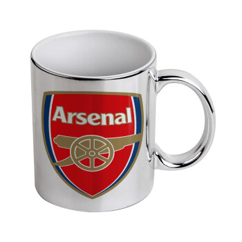 Arsenal, Κούπα κεραμική, ασημένια καθρέπτης, 330ml
