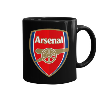 Arsenal, Κούπα Μαύρη, κεραμική, 330ml