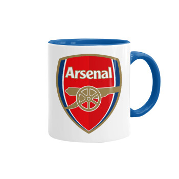 Arsenal, Κούπα χρωματιστή μπλε, κεραμική, 330ml