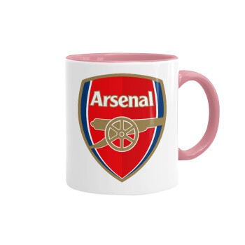 Arsenal, Mug colored pink, ceramic, 330ml