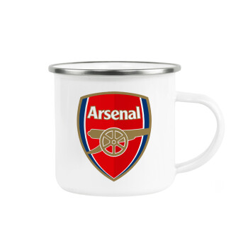Arsenal, Κούπα Μεταλλική εμαγιέ λευκη 360ml