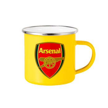 Arsenal, Κούπα Μεταλλική εμαγιέ Κίτρινη 360ml