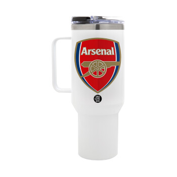 Arsenal, Mega Stainless steel Tumbler with lid, double wall 1,2L