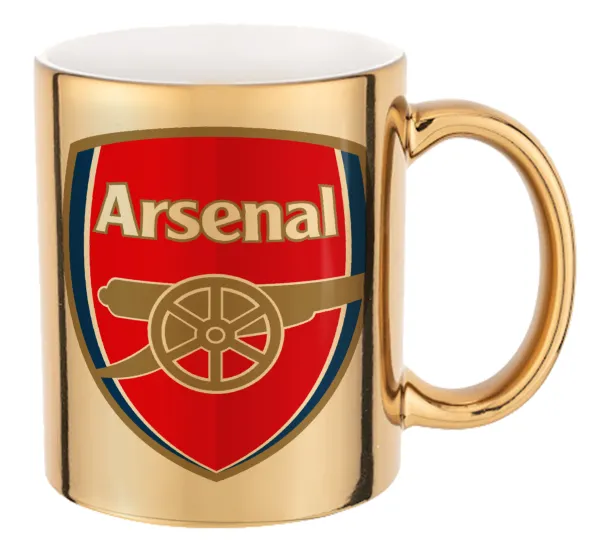 Arsenal — Mug ceramic, gold mirror, 330ml