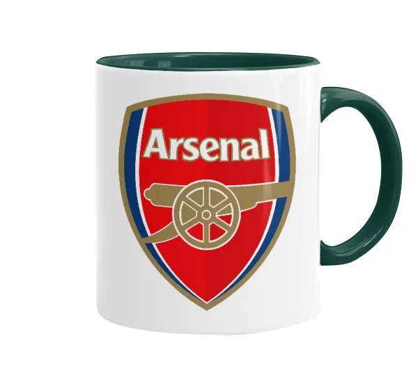 Arsenal — Κούπα χρωματιστή πράσινη, κεραμική, 330ml