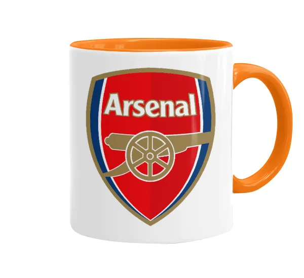 Arsenal — Mug colored orange, ceramic, 330ml