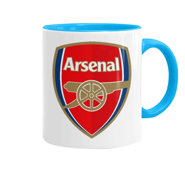 Arsenal — Κούπα χρωματιστή γαλάζια, κεραμική, 330ml