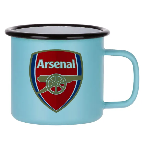 Arsenal — Κούπα Μεταλλική εμαγιέ ΜΑΤ σιέλ 360ml