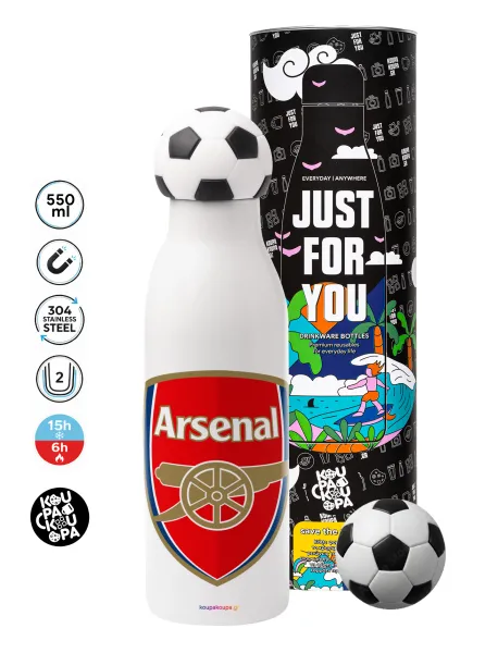 Arsenal — Soccer Metal mug thermos, double wall, 550ml